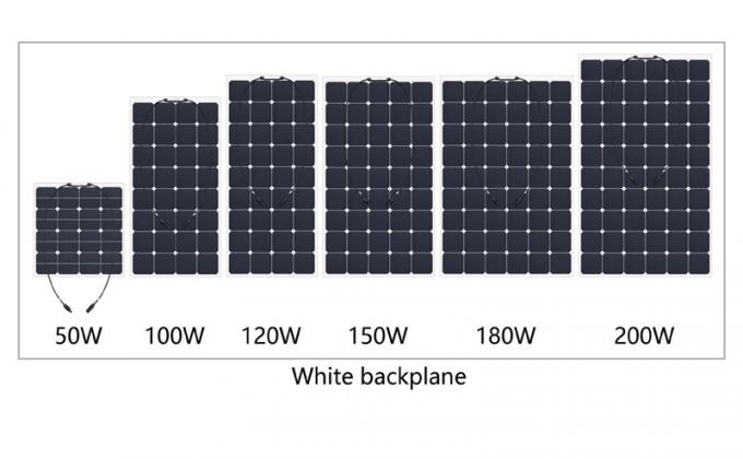 المضادة للشيخوخة 100W الألواح الشمسية أحادية شبه مرنة 2
