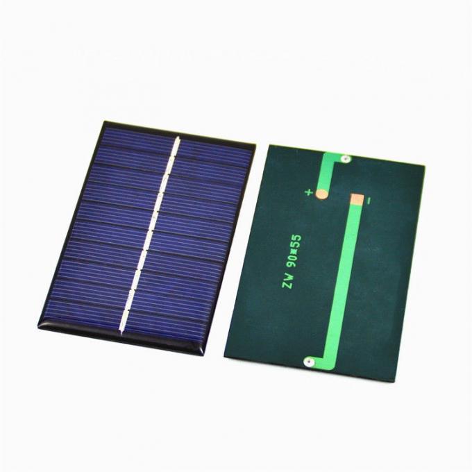 وحدات الطاقة الشمسية السليكونية الكريستالية الشمسية الخفيفة الوزن 6 فولت 0.8 واط 0