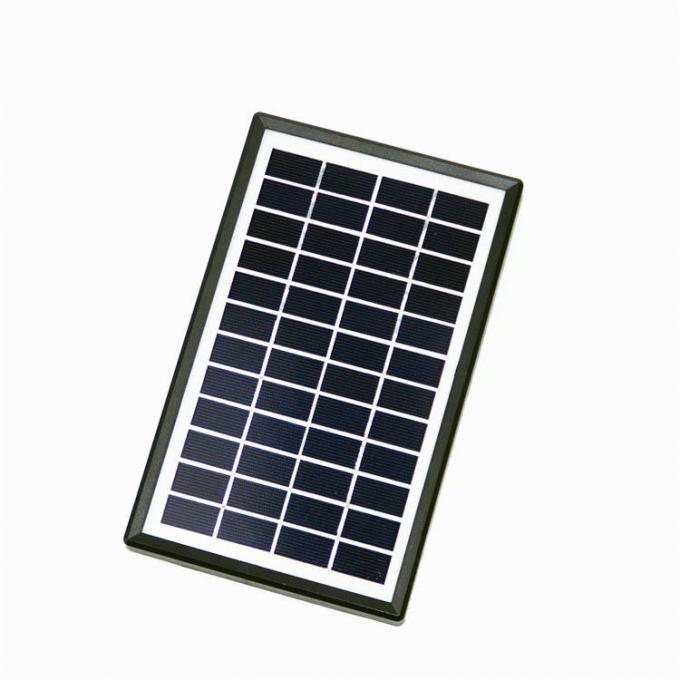 كفاءة عالية 13 * 52mm 3W 12V الألواح الشمسية مغلفة الزجاج 0