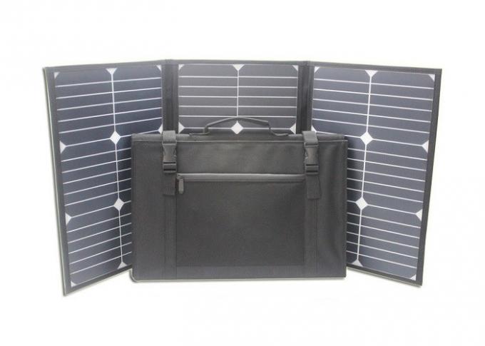 لوحة شمسية قابلة للطي أحادية البلورية 90w مع حقيبة حمل 0